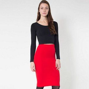American Apparel Mid-Length Pencil Skirt